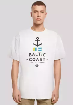 F4NT4STIC Футболка "Ostsee Baltic Sea Knut & Jan Hamburg", принт, белый