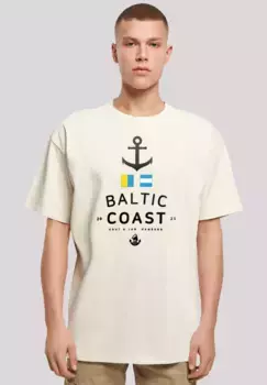 F4NT4STIC Футболка "Ostsee Baltic Sea Knut & Jan Hamburg", принт, цвет Sand