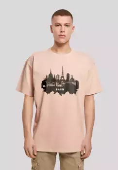 F4NT4STIC Футболка "PARIS SKYLINE OVERSIZE TEE", принт, цвет Amber