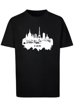 F4NT4STIC Футболка "PARIS SKYLINE TEE UNISEX", принт, черный