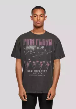 F4NT4STIC Футболка "Pink Floyd Oversize", принт, черный