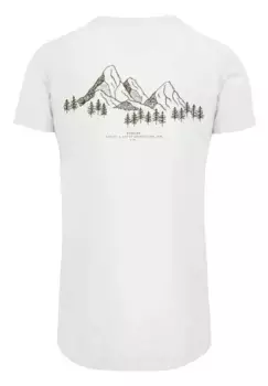 F4NT4STIC Футболка "PLUS SIZE Mountain Mountains", принт, белый