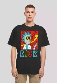 F4NT4STIC Футболка "Рик и Морти Cool RICK", принт, черный