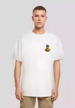 F4NT4STIC Футболка "Rubber Duck Captain OVERSIZE TEE", принт, белый