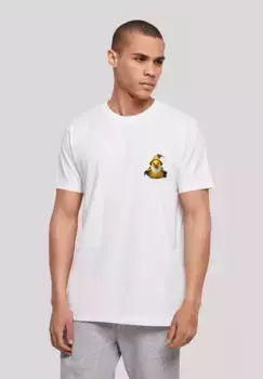 F4NT4STIC Футболка "Rubber Duck Wizard TEE UNISEX", принт, белый