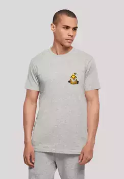 F4NT4STIC Футболка "Rubber Duck Wizard TEE UNISEX", принт, серый