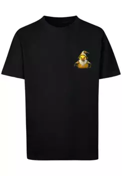 F4NT4STIC Футболка "Rubber Duck Wizard TEE UNISEX", принт, черный