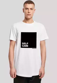 F4NT4STIC Футболка "SELF CARE LONG TEE", принт, белый
