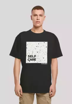F4NT4STIC Футболка "SELF CARE OVERSIZE TEE", принт, черный