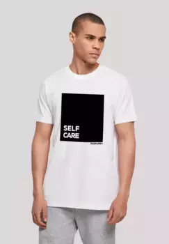F4NT4STIC Футболка "SELF CARE TEE UNISEX", принт, белый