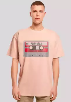 F4NT4STIC Футболка "Stranger Things Cassette For Will", премиум качество, цвет Amber