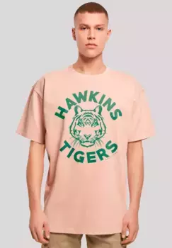 F4NT4STIC Футболка "Stranger Things Hawkins Tigers", премиум качество, цвет Amber