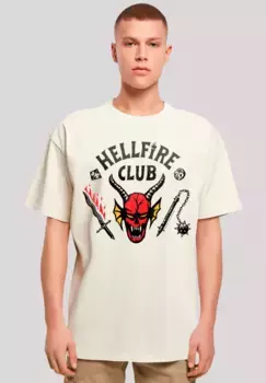 F4NT4STIC Футболка "Stranger Things Hellfire Club", премиум качество, цвет Sand