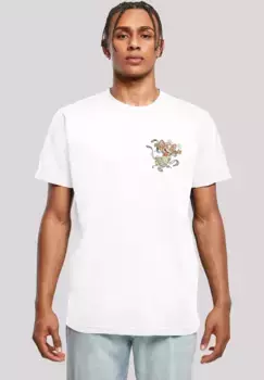 F4NT4STIC Футболка "Tom and Jerry Faux Pocket Mummy Jerry", принт, белый