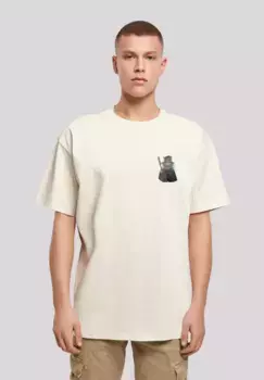 F4NT4STIC Футболка "Wizard Cat OVERSIZE TEE", принт, цвет Sand