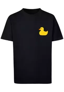 F4NT4STIC Футболка "Yellow Rubber Duck TEE UNISEX", принт, черный