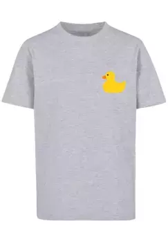 F4NT4STIC Футболка "Yellow Rubber Duck TEE UNISEX", принт, серый