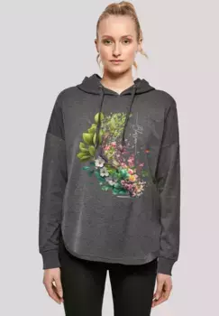 F4NT4STIC худи "Дерево с цветами oversize", принт, цвет Charcoal
