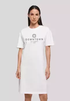 F4NT4STIC платье-рубашка "Downtown LA", принт, белый