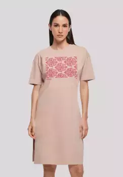F4NT4STIC Платье-рубашка "Pattern Flowers Red", принт, цвет Duskrose
