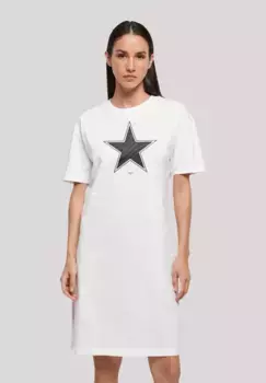 F4NT4STIC Платье-рубашка "Star Basic", принт, белый