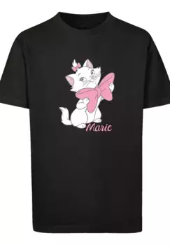 F4NT4STIC рубашка с коротким рукавом "F4NT4STIC Детская футболка Disney Aristocats Marie Bow с детской базовой футболкой", черный
