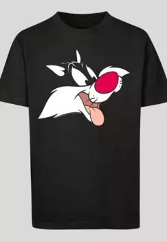F4NT4STIC Рубашка с коротким рукавом "F4NT4STIC Kids Looney Tunes Sylvester с детской базовой футболкой", черный