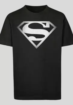 F4NT4STIC Рубашка с коротким рукавом "F4NT4STIC Kids Superman Spot Logo и детская базовая футболка ", черный