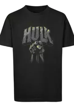 F4NT4STIC Рубашка с коротким рукавом "F4NT4STIC Kids Marvel Hulk Punch Logo -BLK с детской базовой футболкой", черный