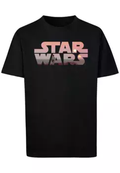 F4NT4STIC Рубашка с коротким рукавом "F4NT4STIC Kids Star Wars Tatooine Logo и детская базовая футболка", черный