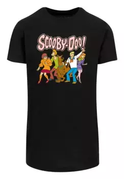 F4NT4STIC Рубашка с коротким рукавом "F4NT4STIC Мужская Scooby Doo Classic Group с фигурной длинной футболкой", черный