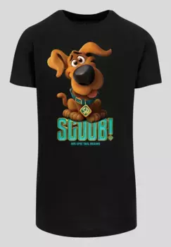 F4NT4STIC Рубашка с коротким рукавом "F4NT4STIC Мужская Scooby Doo Puppy Scooby с фигурной длинной футболкой", черный