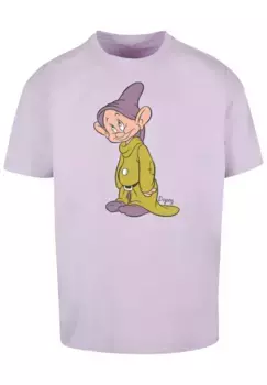 F4NT4STIC рубашка с короткими рукавами "F4NT4STIC Мужская классическая футболка Disney Classic Dopey с тяжелой футболкой Oversize", цвет Lilac