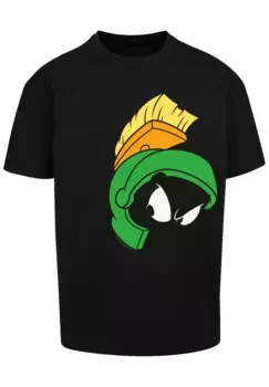 F4NT4STIC рубашка с короткими рукавами "F4NT4STIC Мужская футболка Marvin The Martian Face с футболкой Heavy Oversize", черный