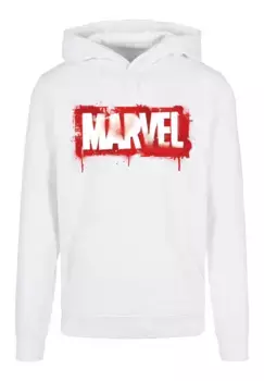 F4NT4STIC Свитер с круглым вырезом "F4NT4STIC Мужской логотип Marvel в виде спрея и базовая толстовка", белый