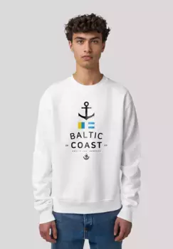 F4NT4STIC толстовка "Baltic Sea Flags Knut & Jan Hamburg", премиум качество, белый
