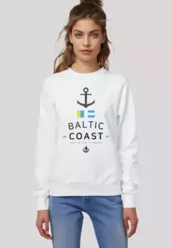 F4NT4STIC толстовка "Baltic Sea Flags Knut & Jan Hamburg", премиум качество, белый