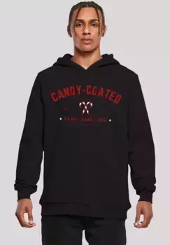 F4NT4STIC Толстовка "Christmas Candy Coated Christmas", Рождество, подарок, логотип, черный