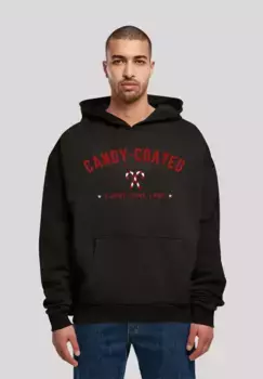 F4NT4STIC Толстовка "Christmas Candy Coated Christmas", Рождество, подарок, логотип, черный