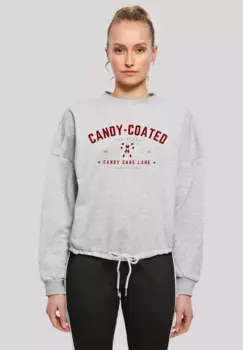 F4NT4STIC Толстовка "Christmas Candy Coated Christmas", Рождество, подарок, логотип, серый