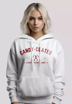 F4NT4STIC Толстовка "Christmas Candy Coated Christmas", Рождество, подарок, логотип, белый