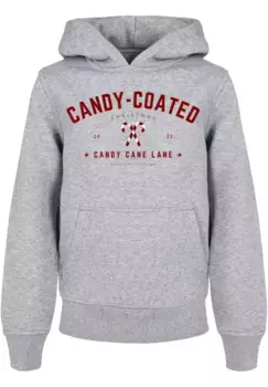 F4NT4STIC Толстовка "Christmas Candy Coated Christmas", Рождество, подарок, логотип, серый