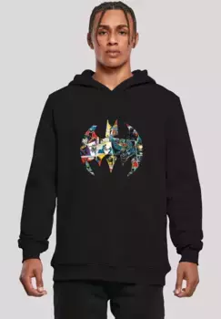 F4NT4STIC Толстовка "DC Comics Batman Comic Book Logo", мужская, премиум-мерч, приталенный крой, толстовка с принтом, черный