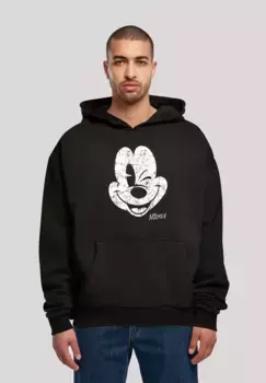 F4NT4STIC Толстовка "Disney Mickey Mouse - Mickey Face Vintage", принт, черный