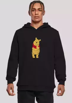 F4NT4STIC Толстовка "Disney Winnie The Pooh Classic", мужская, премиум-мерч, приталенный крой, толстовка с принтом, черный