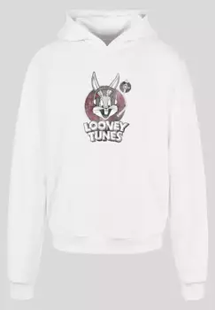 F4NT4STIC Толстовка "F4NT4STIC Мужская Looney Tunes Bugs Bunny с ультратяжелой толстовкой", белый