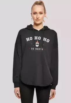 F4NT4STIC толстовка "Ho Ho Ho Santa Claus Christmas", Рождество, подарок, логотип, черный