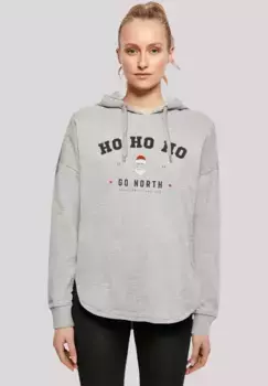 F4NT4STIC толстовка "Ho Ho Ho Santa Claus Christmas", Рождество, подарок, логотип, серый