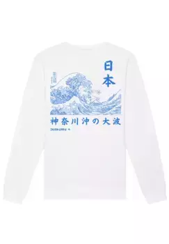 F4NT4STIC Толстовка "Kanagawa Wave Japan", принт, белый