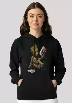 F4NT4STIC Толстовка "Marvel Guardians Of The Galaxy Vol 2 Groot Tape", премиум качество, черный